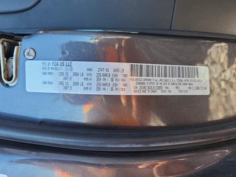 2020 CHRYSLER PACIFICA TOURING L 13