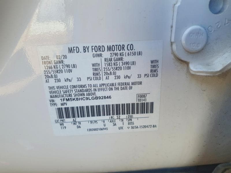 2020 FORD EXPLORER PLATINUM 12