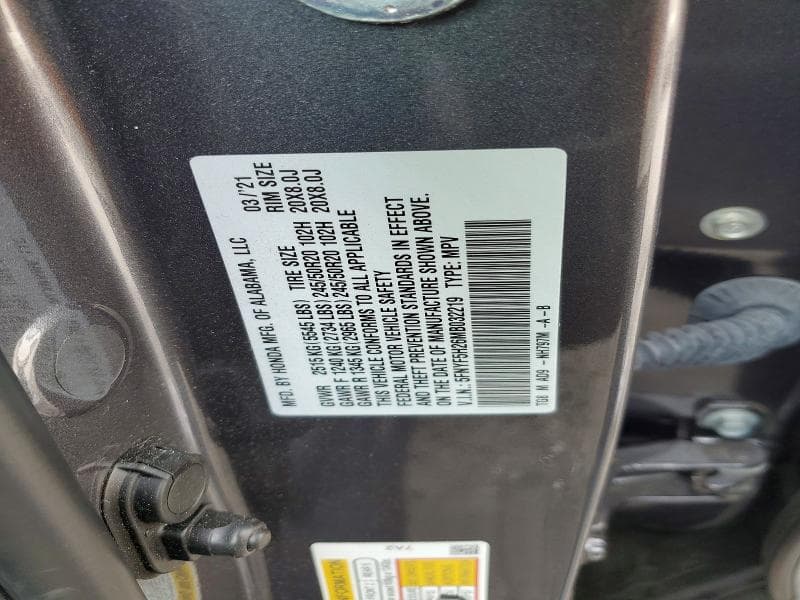 2021 HONDA PILOT SE SE 14
