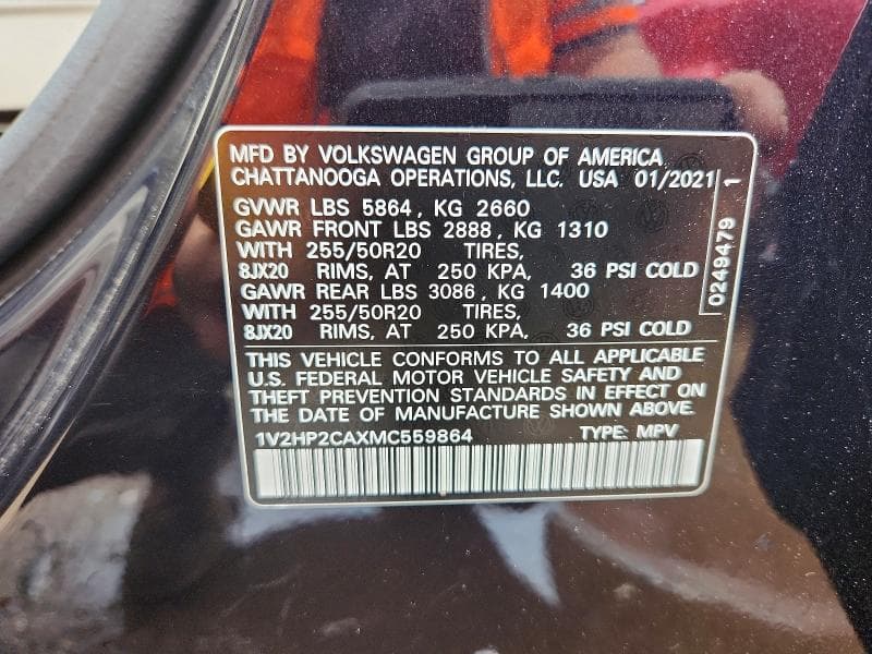 2021 VOLKSWAGEN ATLAS SE 12