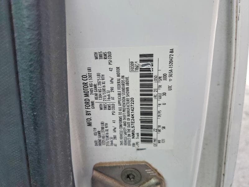 2019 FORD TRANSIT CONNECT XL CARGO TITANIUM 14