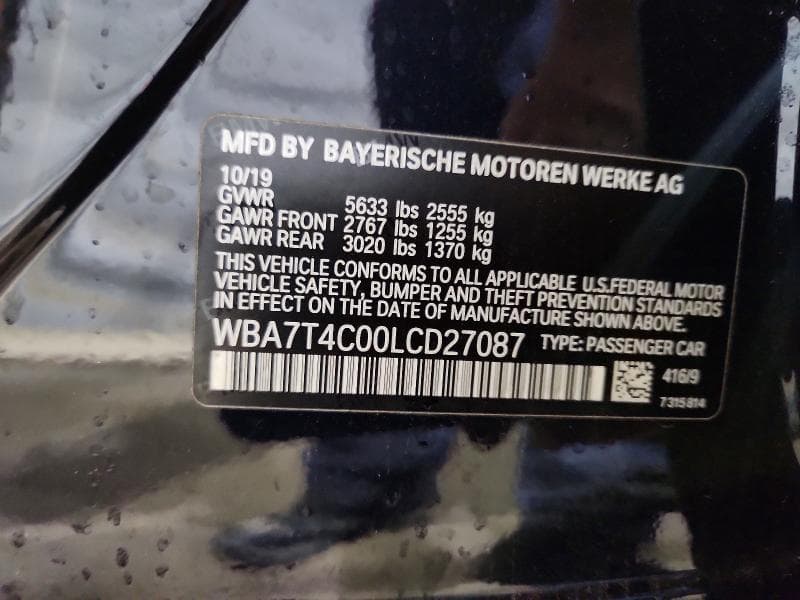 2020 BMW 740 XI XI 13