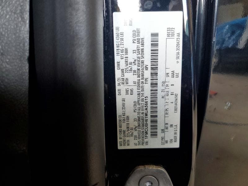 2021 FORD ESCAPE SEL SEL 13