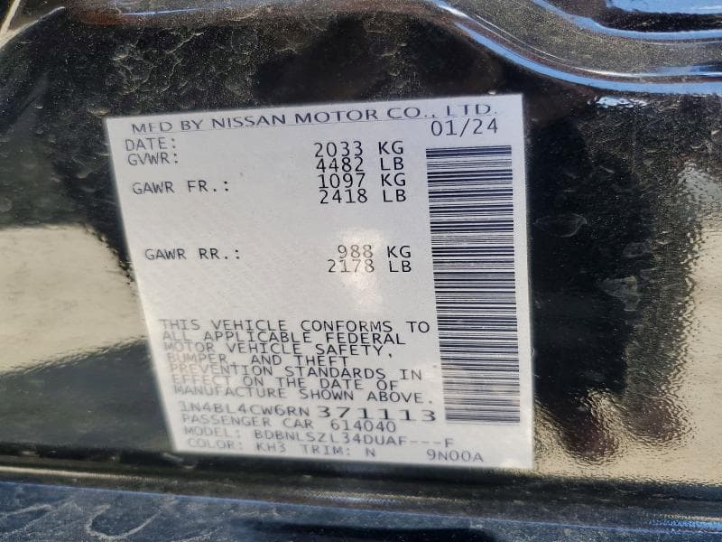 2024 NISSAN ALTIMA SR 13