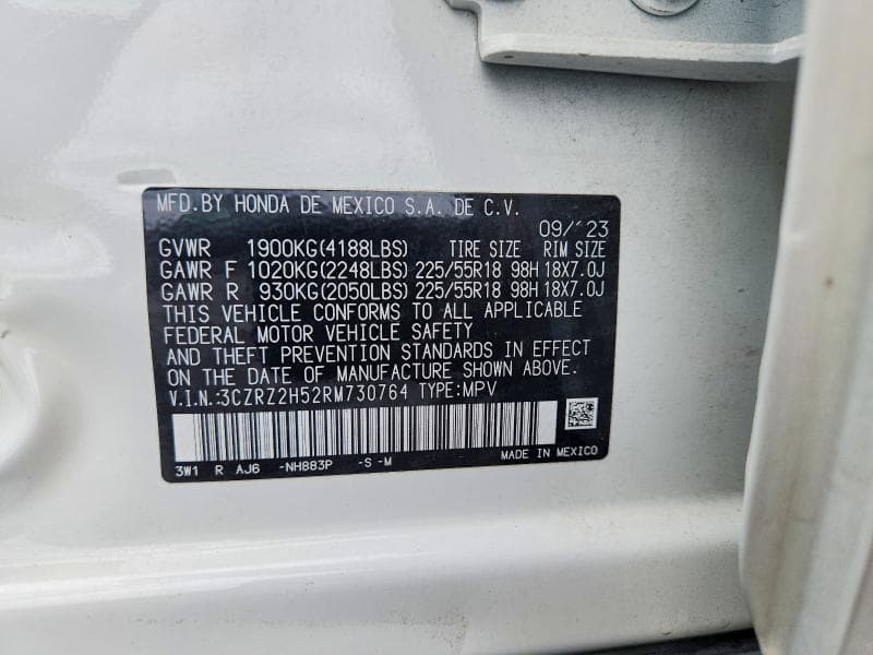 2024 HONDA HR-V SPORT 13
