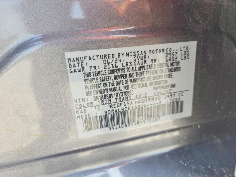 2024 NISSAN SENTRA S 12