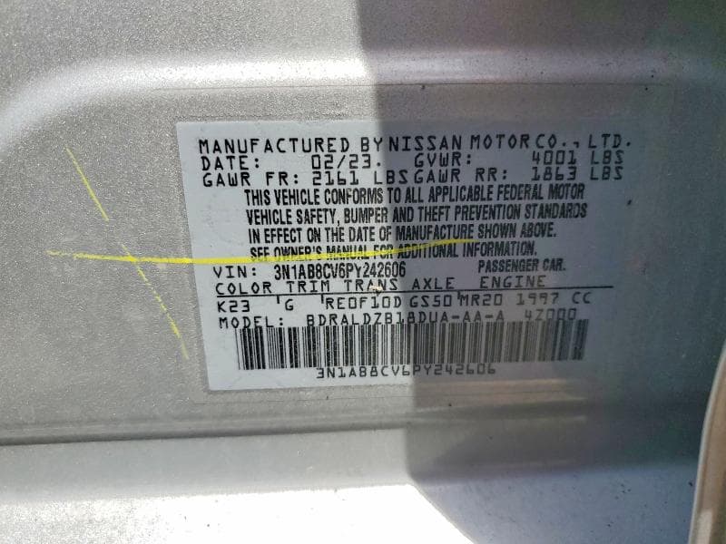2023 NISSAN SENTRA SV 12