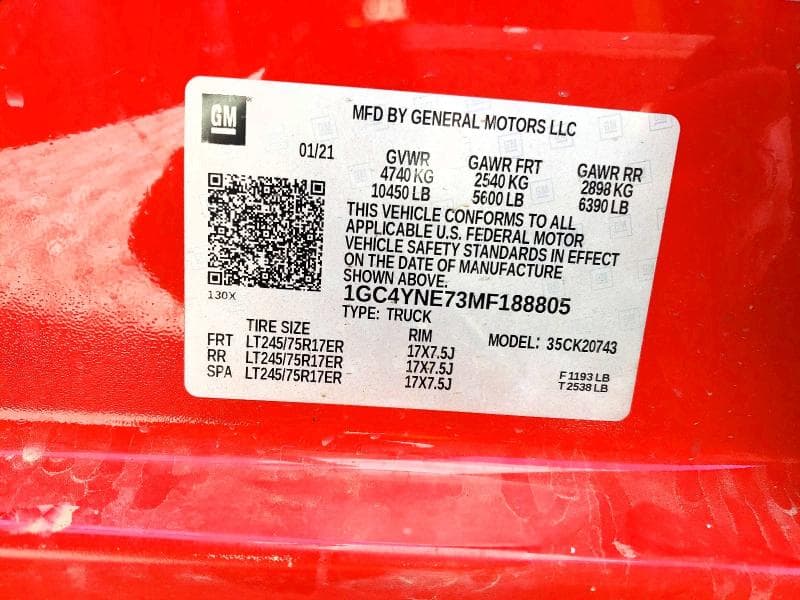 2021 CHEVROLET SILVERADO K2500 HEAVY DUTY LT K2500 HEAVY DUTY LT 13