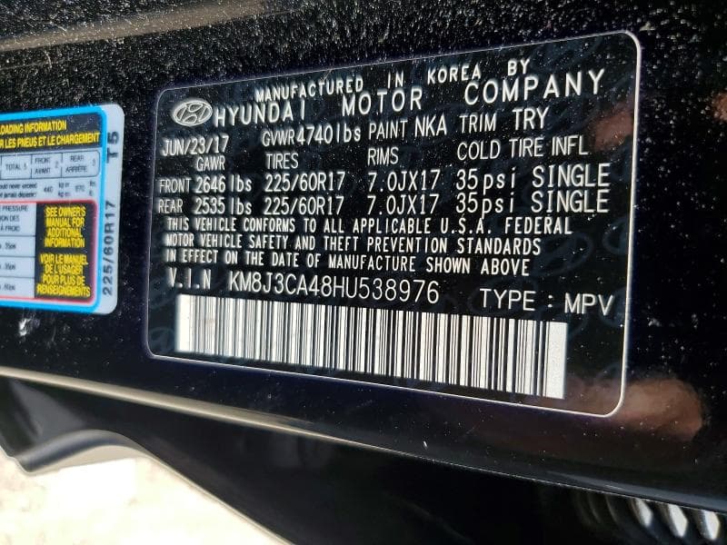 2017 HYUNDAI TUCSON SE 13
