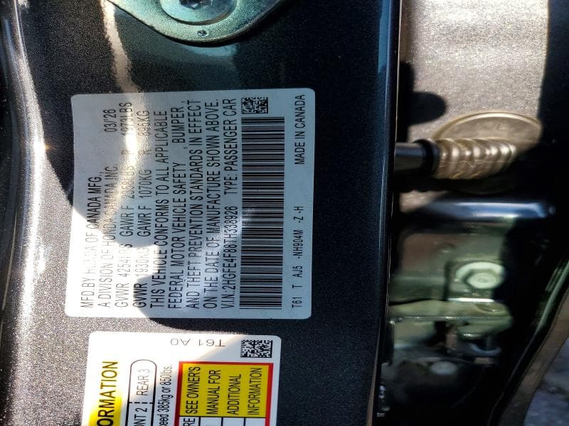 2026 HONDA CIVIC SPORT 12