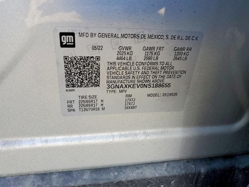 2022 CHEVROLET EQUINOX LT 13