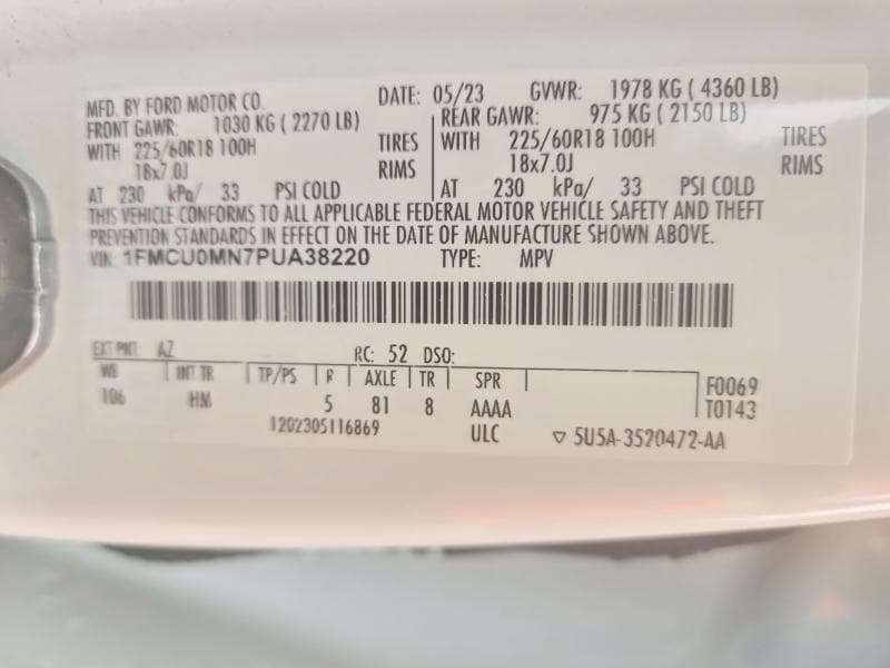 2023 FORD ESCAPE ST LINE 14