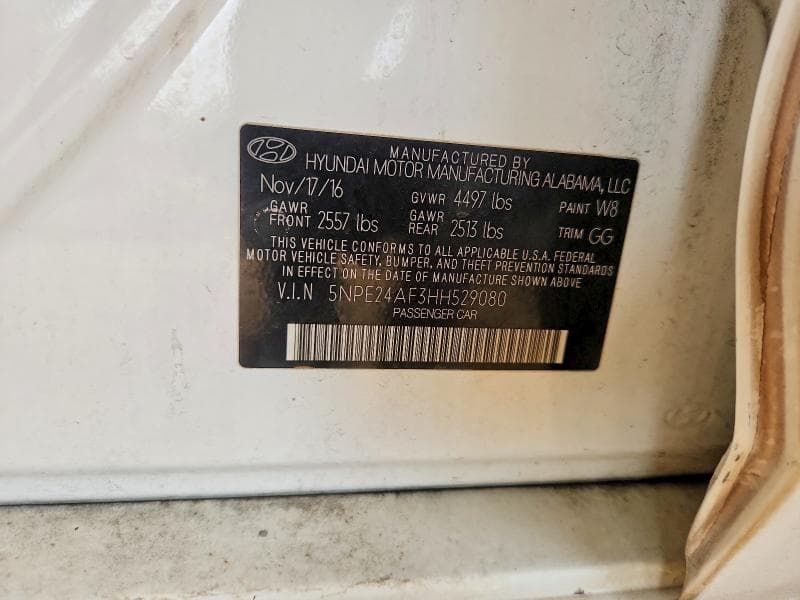 2017 HYUNDAI SONATA SE 13