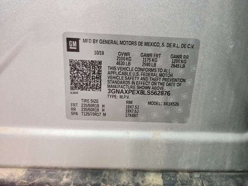 2020 CHEVROLET EQUINOX PREMIER 14
