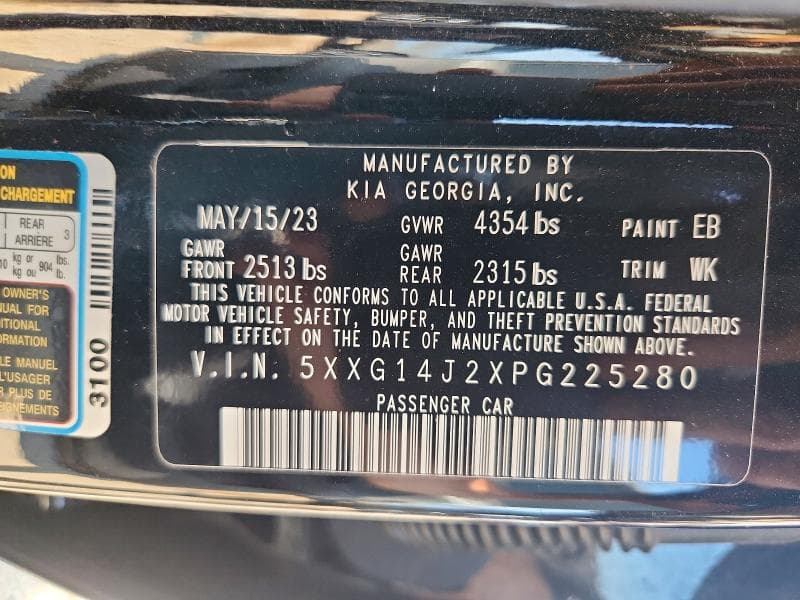 2023 KIA K5 LXS 12