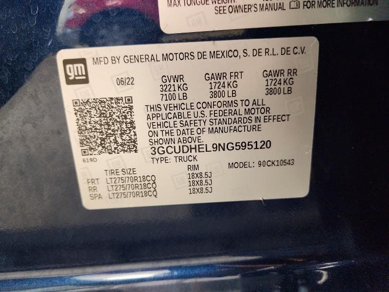 2022 CHEVROLET SILVERADO K1500 ZR2 12