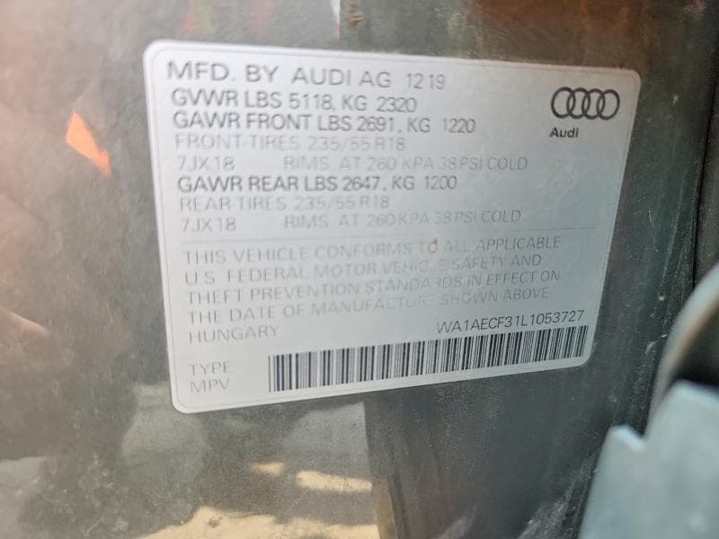 2020 AUDI Q3 PREMIUM PREMIUM 13