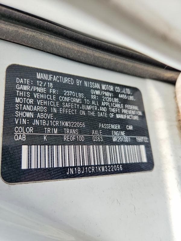 2019 NISSAN ROGUE SPORT SL 12
