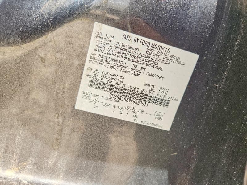 2019 FORD FLEX SE SE 13