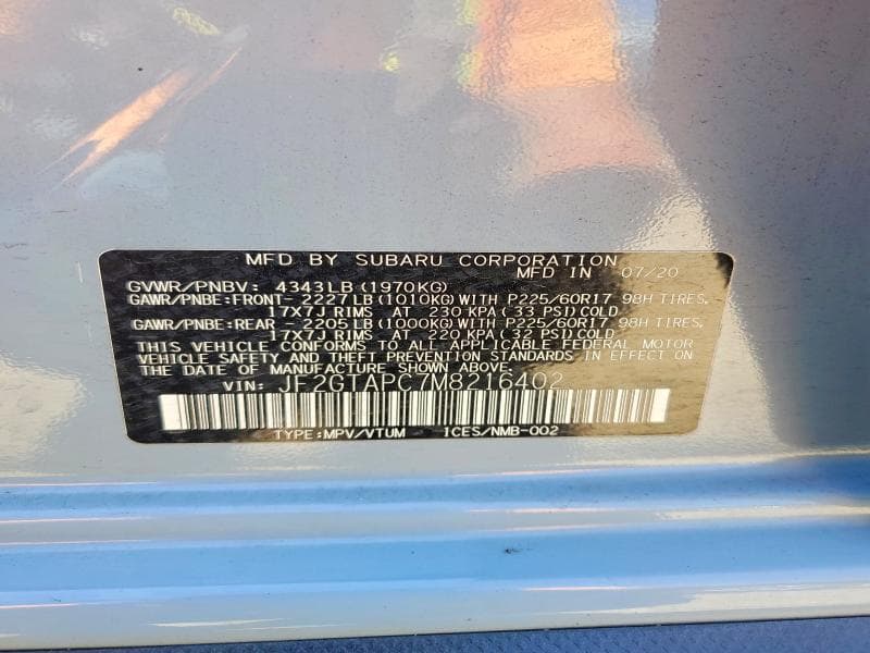 2021 SUBARU CROSSTREK PREMIUM PREMIUM 12
