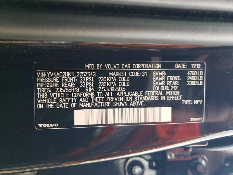 2020 VOLVO XC40 T4 MOMENTUM 13