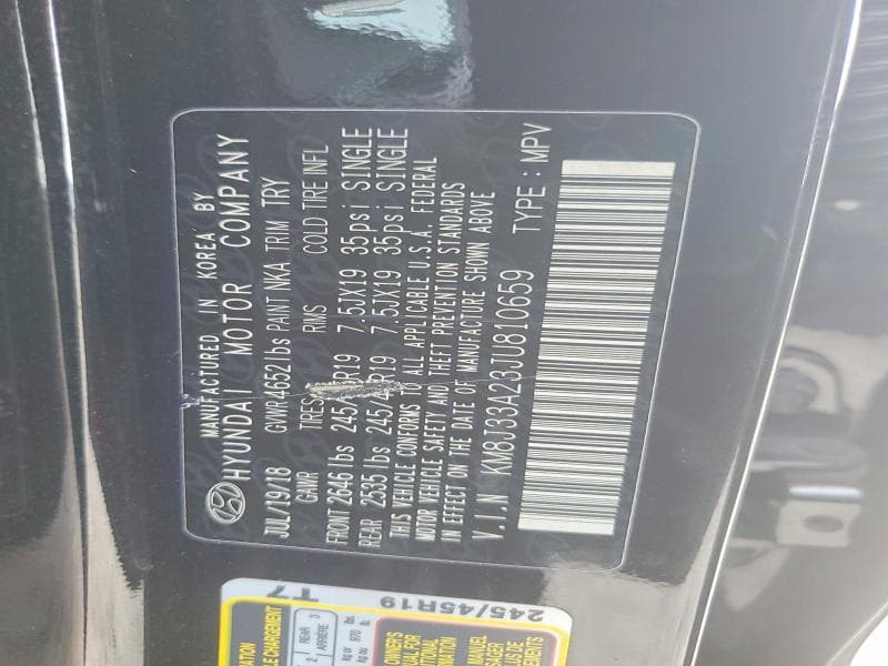 2018 HYUNDAI TUCSON VALUE 13