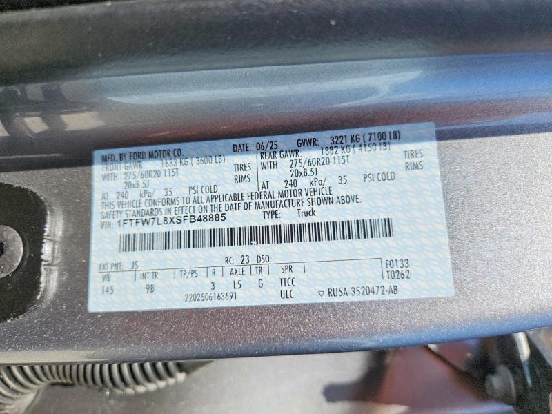 2025 FORD F150 PLATINUM PLATINUM 12