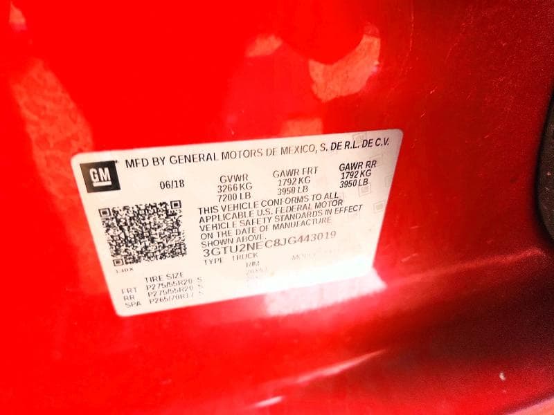 2018 GMC SIERRA K1500 SLT 12