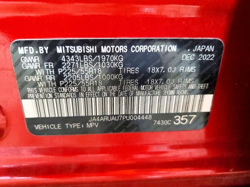 2023 MITSUBISHI OUTLANDER SPORT S S 13