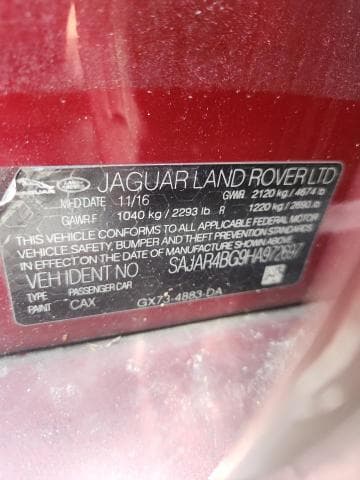 2017 JAGUAR XE 12