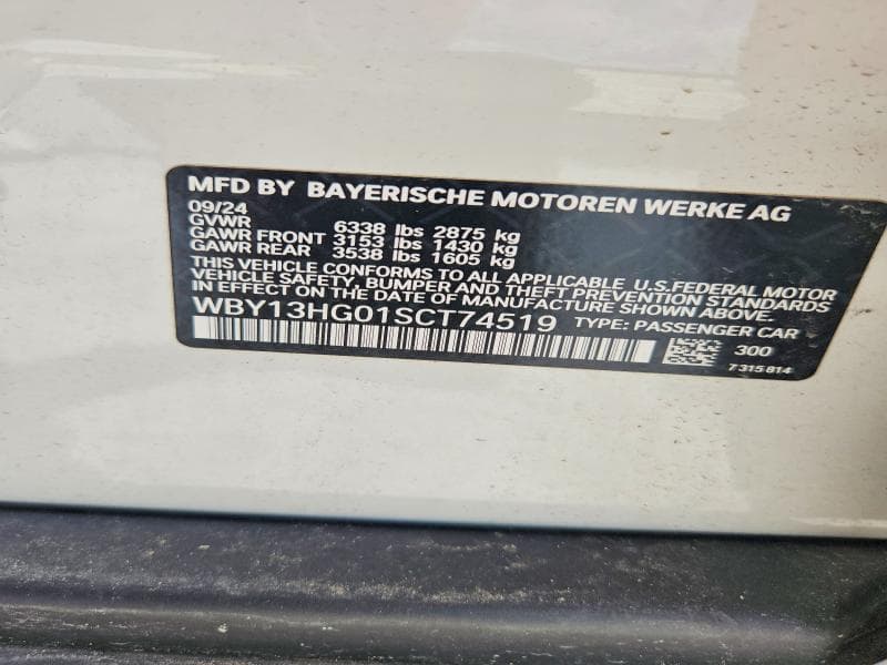 2025 BMW I5 XDRIVE 40 XDRIVE 40 12