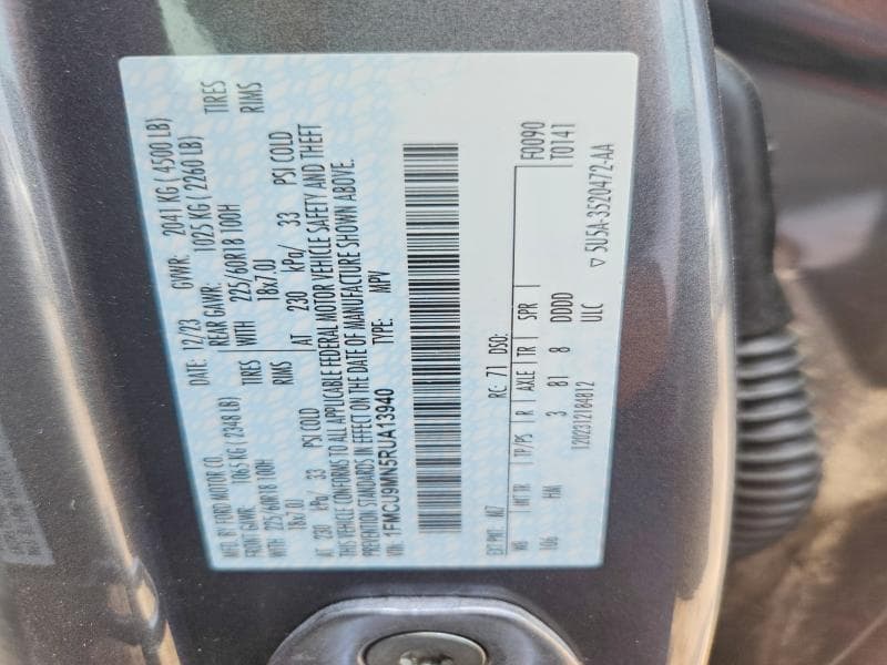 2024 FORD ESCAPE ST LINE 13