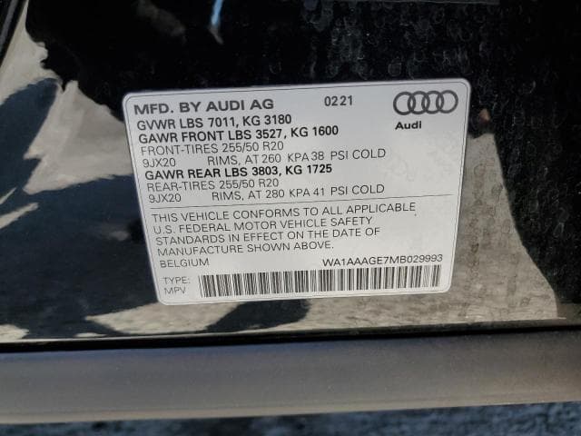 2021 AUDI E-TRON PREMIUM 14
