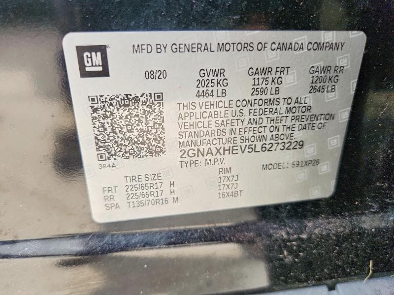 2020 CHEVROLET EQUINOX LS 13