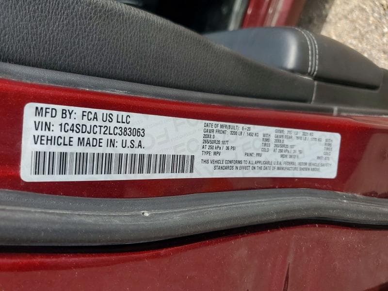 2020 DODGE DURANGO R R 13