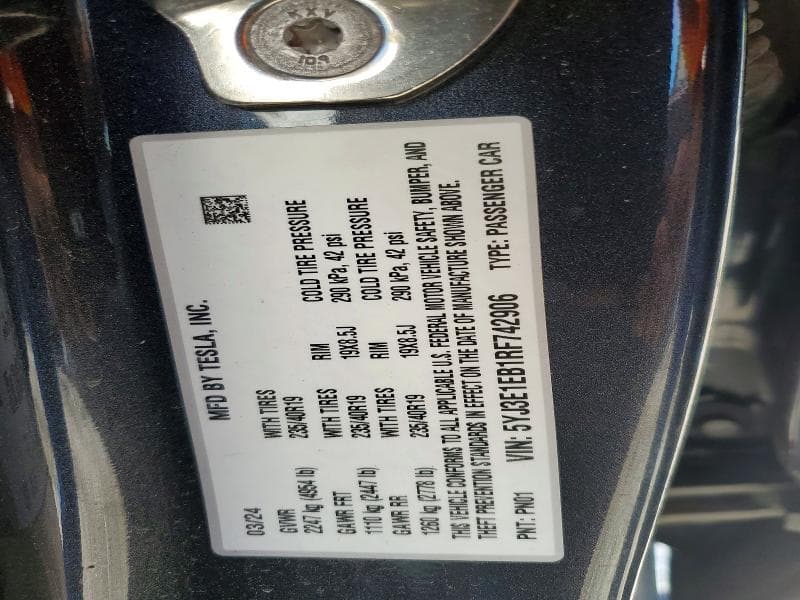 2024 TESLA 3 12