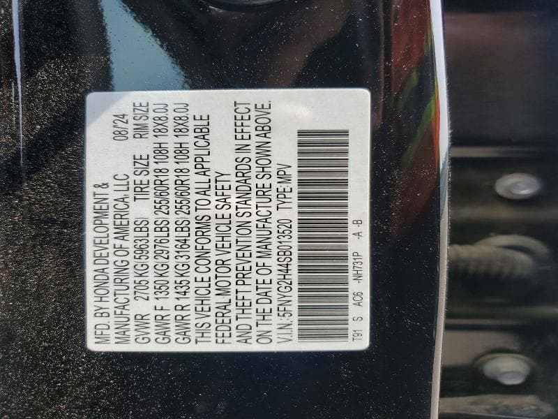 2025 HONDA PILOT EXL 13