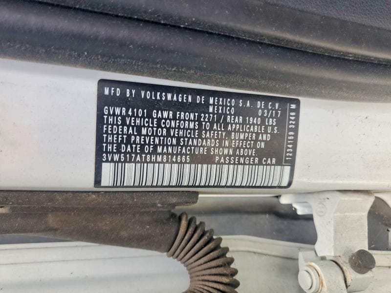 2017 VOLKSWAGEN BEETLE S/SE S/SE 12