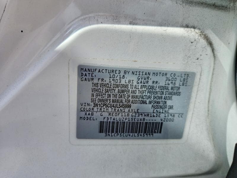 2018 NISSAN KICKS SR 14