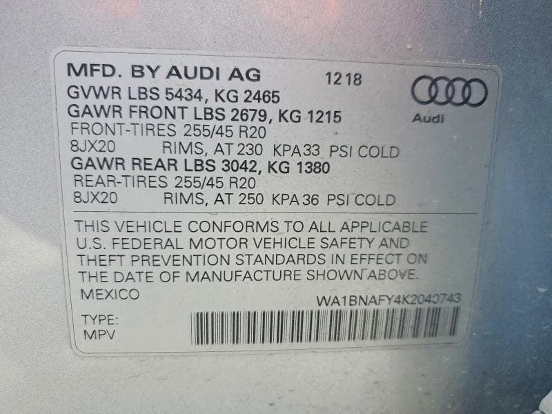 2019 AUDI Q5 PREMIUM PLUS 13