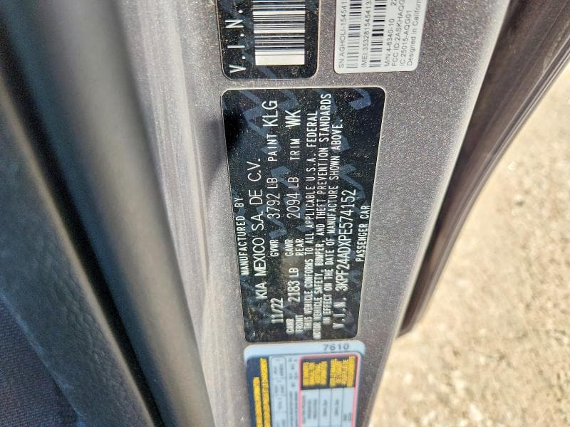 2023 KIA FORTE LXS 12
