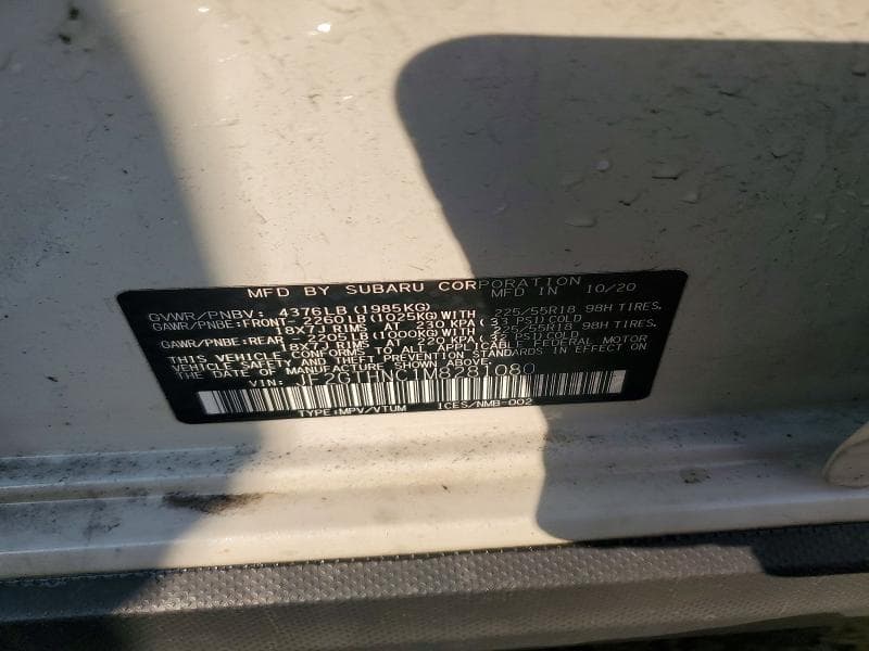 2021 SUBARU CROSSTREK LIMITED 12
