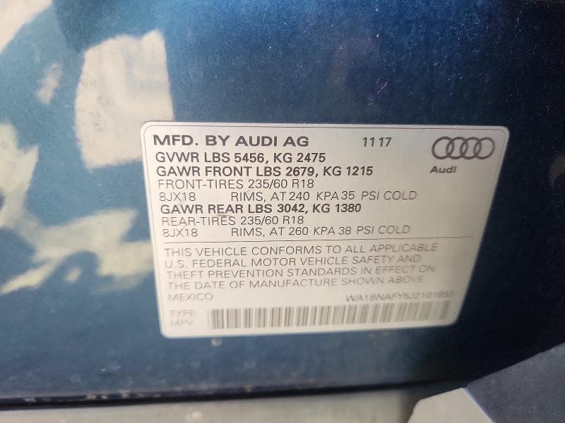 2018 AUDI Q5 PREMIUM PLUS 13