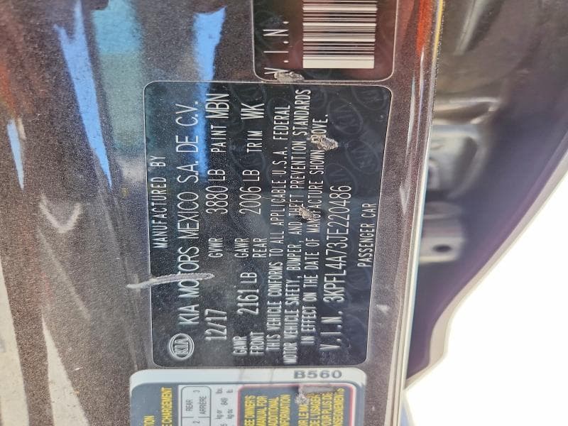 2018 KIA FORTE LX LX 13