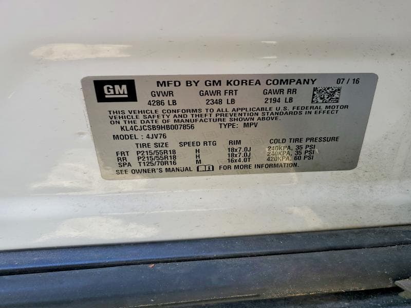 2017 BUICK ENCORE ESSENCE ESSENCE 12