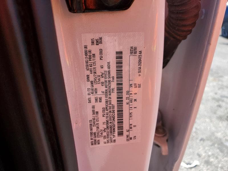 2022 FORD F350 SUPER DUTY SUPER DUTY 12