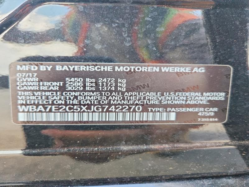 2018 BMW 740 I 12
