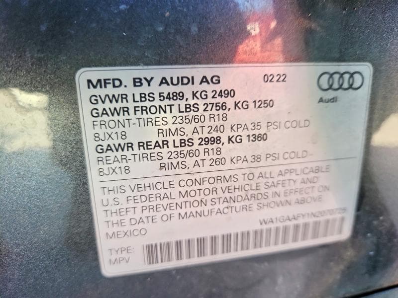 2022 AUDI Q5 PREMIUM 45 14