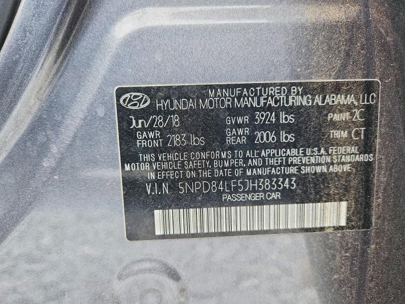 2018 HYUNDAI ELANTRA SEL 12