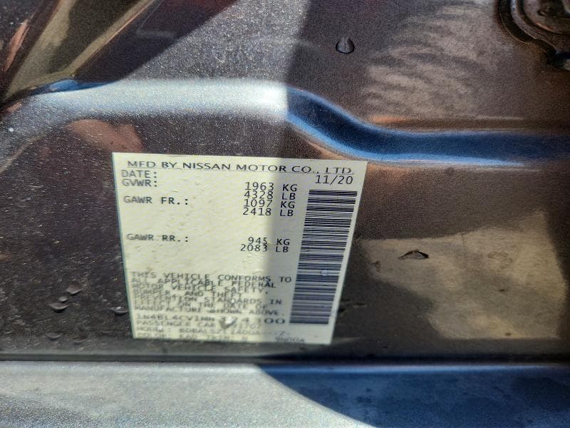 2021 NISSAN ALTIMA SR 12